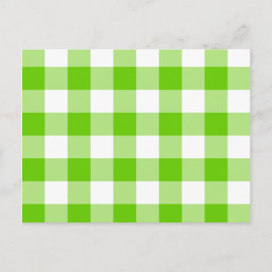 Carte Postale Kiwi Green En vichy