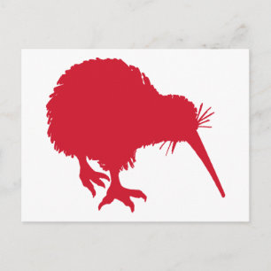 Carte Postale Kiwi rouge