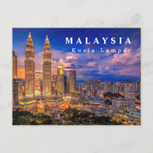 Carte postale KLCC Malaisie