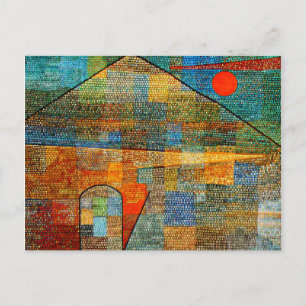 Carte Postale Klee - Ad Parnassus, célèbre art abstrait