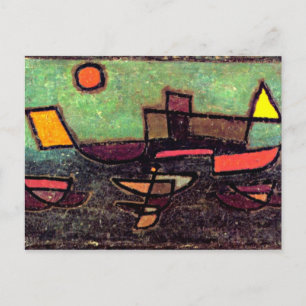 Carte Postale Klee - Afbahrender Dampfer