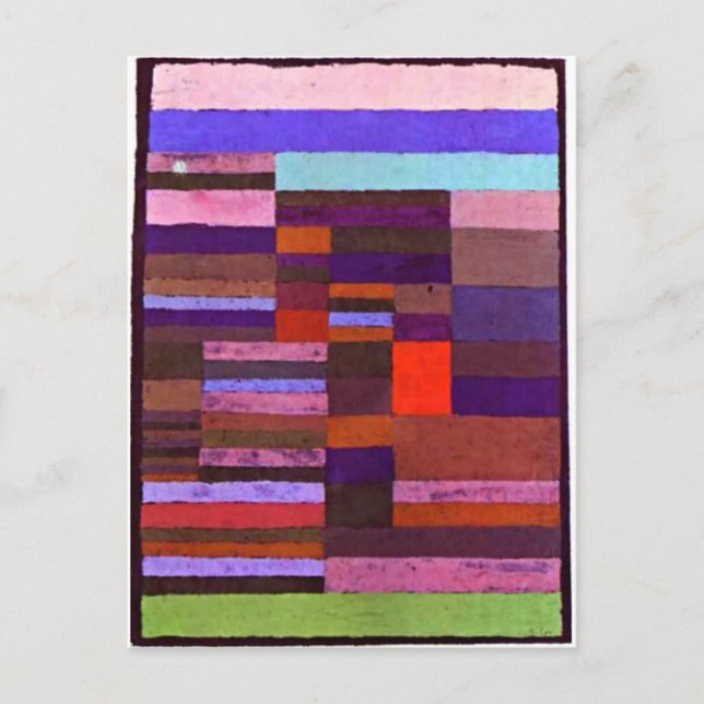 Carte Postale Klee - Altimétrie individualisée des bandes-1930 (Devant)