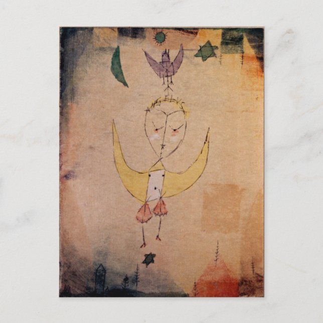 Carte Postale Klee - Angelus Descendens (Devant)