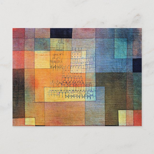 Carte Postale Klee - Architecture polyphonique (Devant)