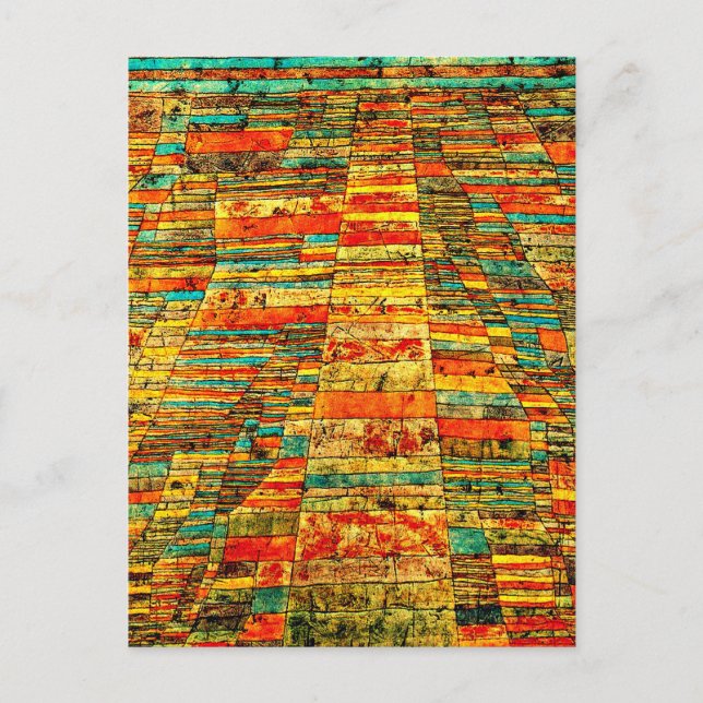 Carte Postale Klee - Autoroutes et autoroutes (Devant)