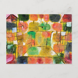 Carte Postale Klee - Baum und Architektur - Rhythmen,