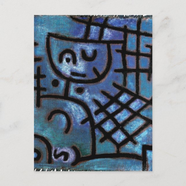 Carte Postale Klee - Captif, art abstrait, (Devant)