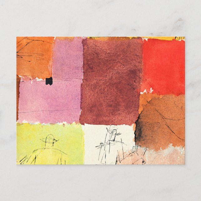 Carte Postale Klee - Composition avec personnages, (Devant)