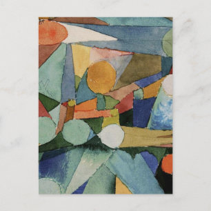 Carte Postale Klee - Couleurs Formes art abstrait