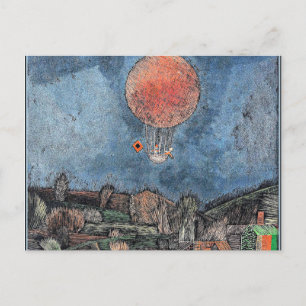 Carte Postale Klee - Der Luftballon, oeuvre d'art abstraite