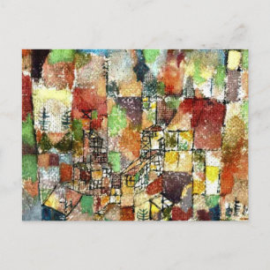 Carte Postale Klee - Deux maisons de campagne