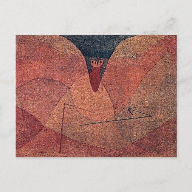 Carte Postale Klee - Évolution aviatique, art abstrait, (Devant)