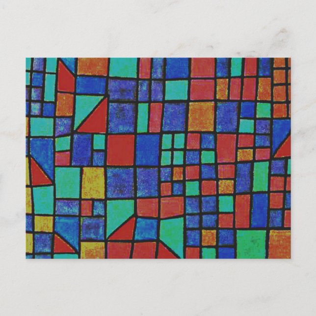 Carte Postale Klee - Façade de verre (Devant)