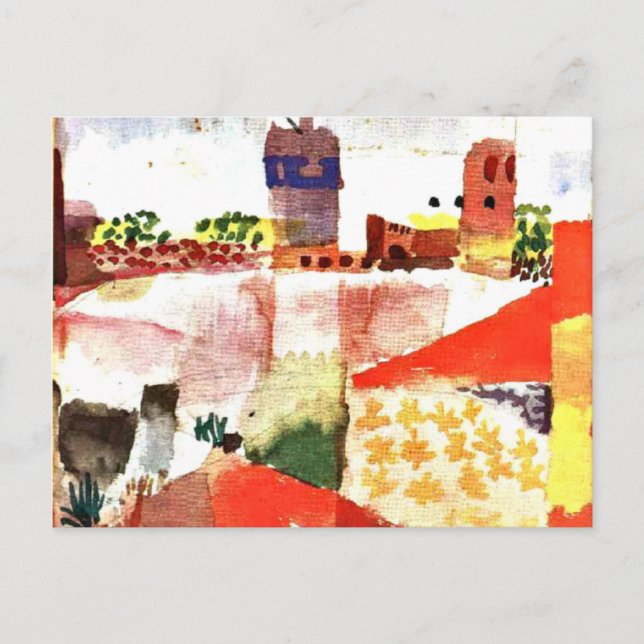 Carte Postale Klee - Hammamet avec mosquée (Devant)