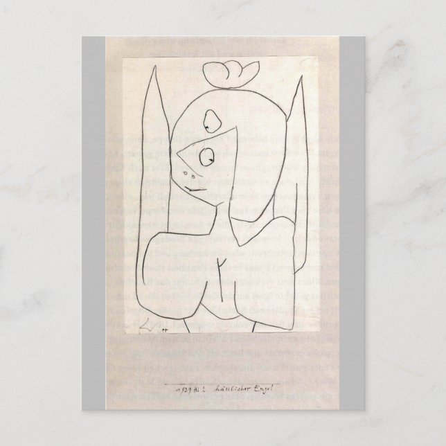 Carte Postale Klee - Hasslicher Engel (Devant)