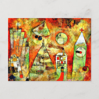 Carte Postale Klee - Heure fatidique au quart à douze