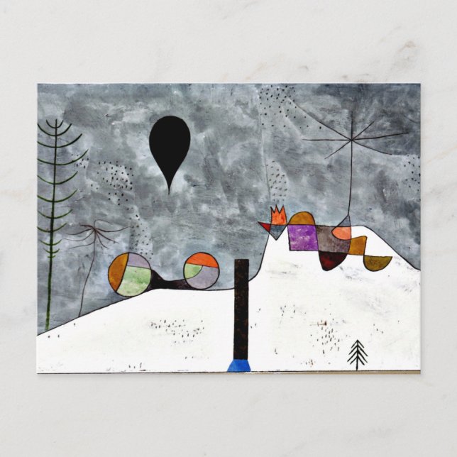 Carte Postale Klee - Hiver, (Devant)