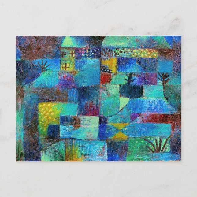 Carte Postale Klee - Jardin en terrasse (Devant)