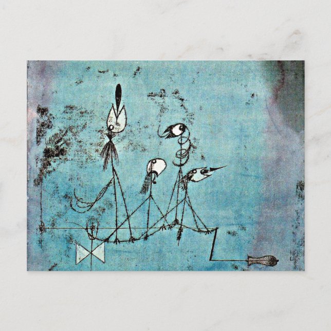 Carte Postale Klee - Machine Twitter (Devant)