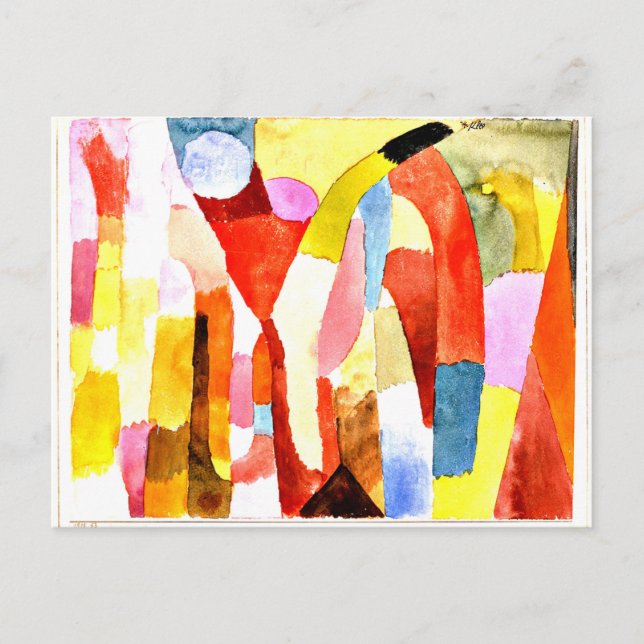 Carte Postale Klee - Mouvement des chambres voûtées (Devant)