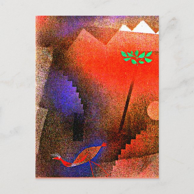 Carte Postale Klee - Oiseaux errants (Devant)