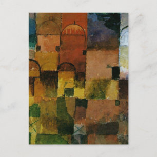 Carte Postale Klee - Peinture de Domes rouges et blancs