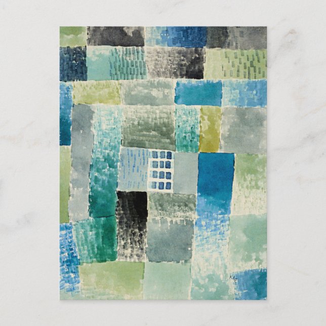 Carte Postale Klee - Première maison dans un règlement (Devant)
