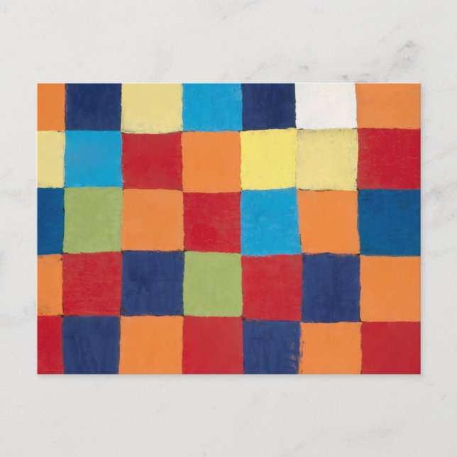 Carte Postale Klee - Qu 1, Color Chart, (Devant)