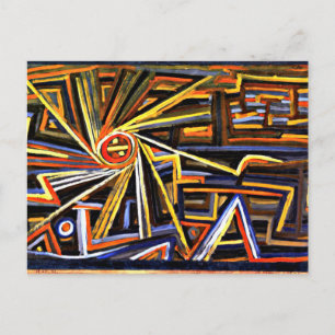 Carte Postale Klee - Rayonnement et rotation