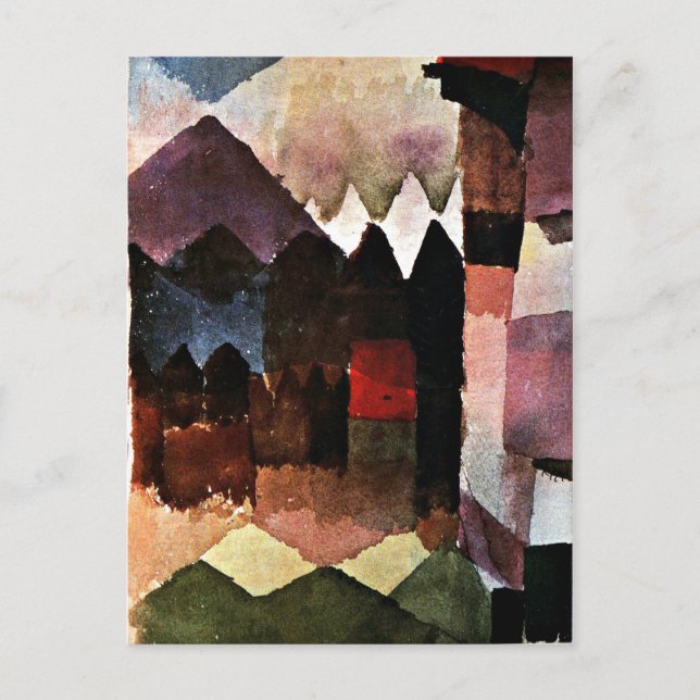 Carte Postale Klee - Sèche-cheveux dans le jardin de Marc (Devant)