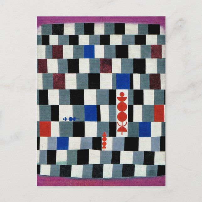 Carte Postale Klee - Super échecs (Devant)