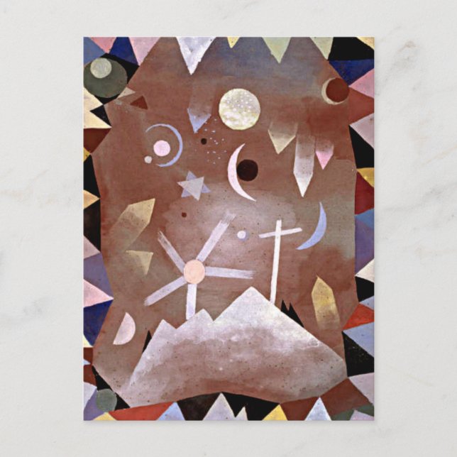 Carte Postale Klee - Uber Bergeshohe (Devant)