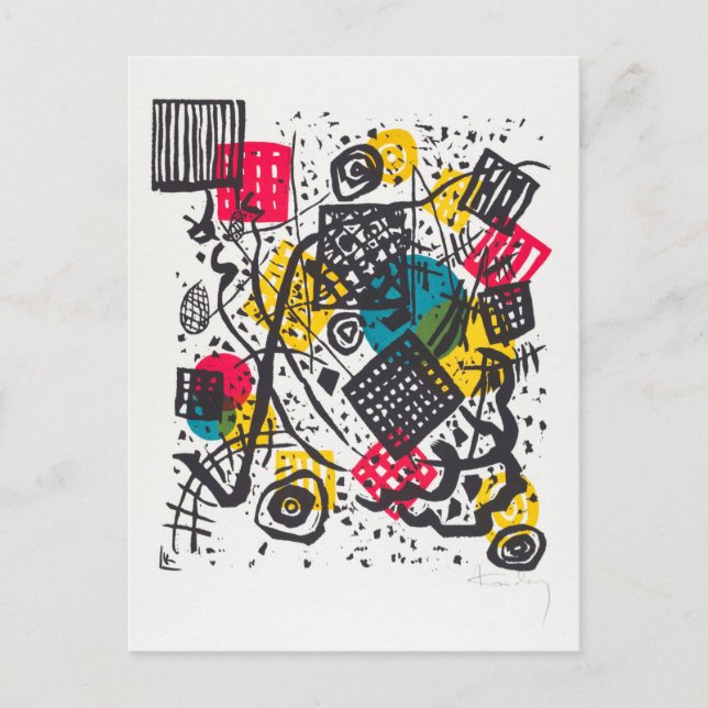 Carte Postale Kleine Welten V (Small Worlds V) Wassily Kandinsky (Devant)