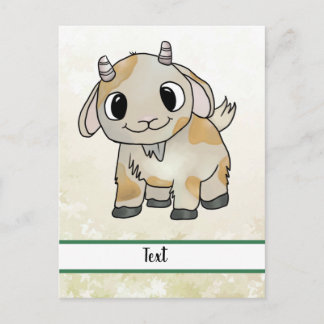 Carte Postale kleine Ziege Post-it Klebezettel