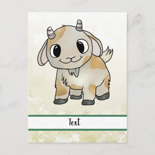 Carte Postale kleine Ziege Post-it Klebezettel (Devant)