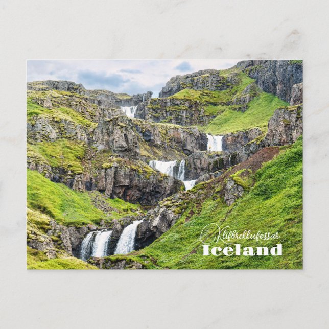 Carte Postale Klifbrekkufossar, Islande (Devant)