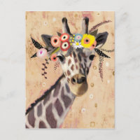 Klimt Giraffe | Couronne De Fleurs
