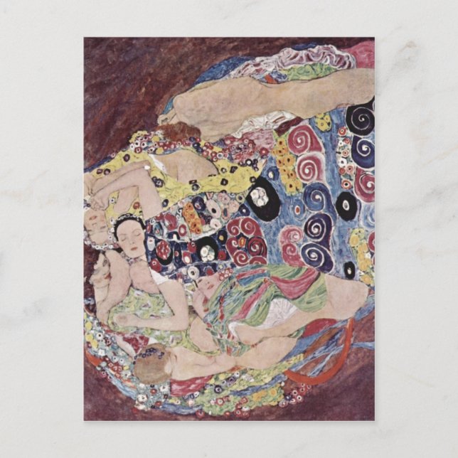 Carte Postale Klimt, Gustav Catal ? : Les verges Die Jungfrau (Devant)