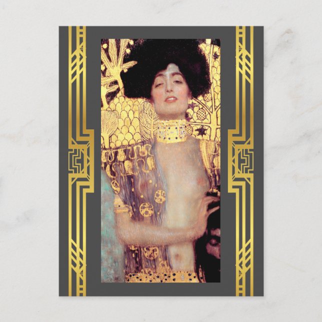 Carte Postale Klimt restauré Judith Holofernes Art Nouveau (Devant)