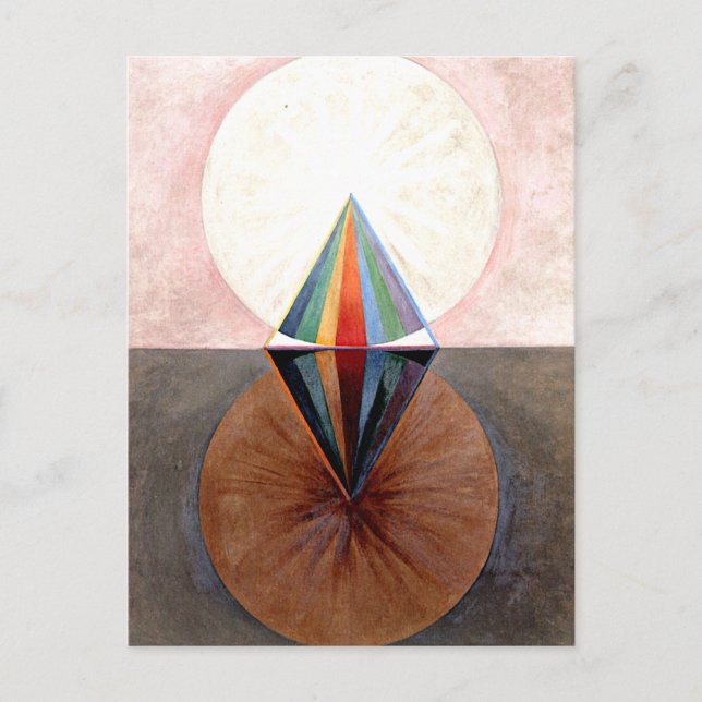 Carte Postale Klint - The Swan, no 12, oeuvre d'art abstraite (Devant)