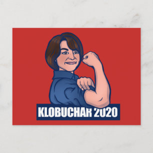Carte Postale Klobuchar 2020 Rosie Le démocrate de la parodie Ri