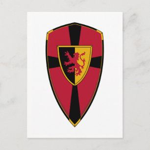 Carte postale Knights Shield