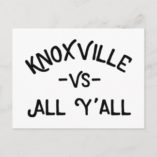 Carte Postale Knoxville VS All Yall, Tennessee
