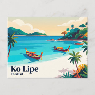 Carte Postale Ko Lipe, Satun, Province de Satun, Thaïlande