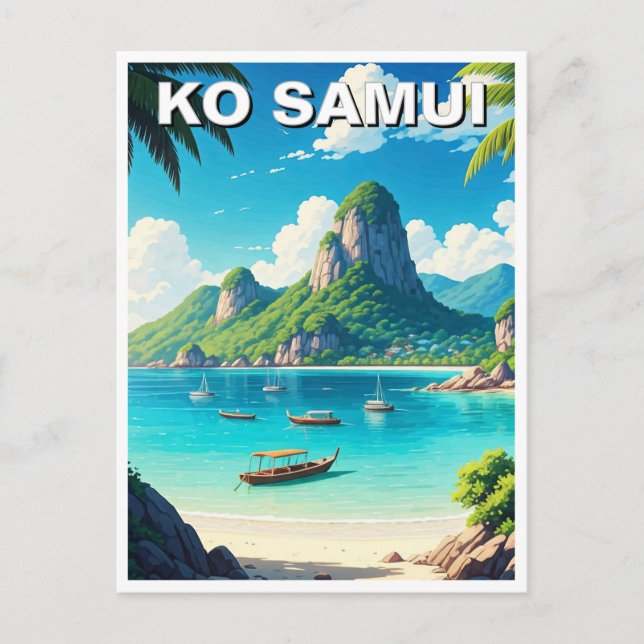 Carte Postale Ko Samui Thaïlande (Devant)