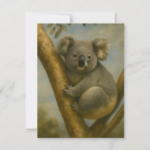 Carte Postale Koala à la lumière calme