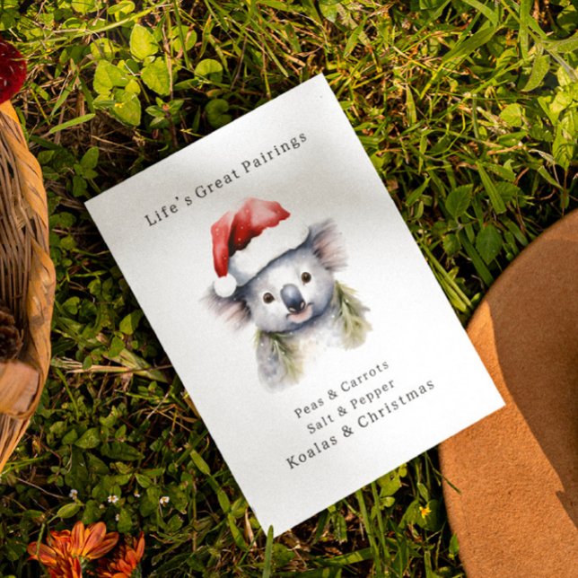 Carte Postale Koala de Noël australien (Créateur téléchargé)