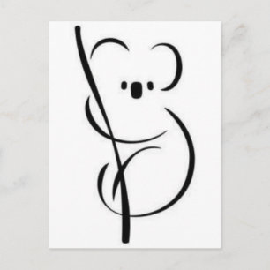 Carte Postale Koala minimaliste