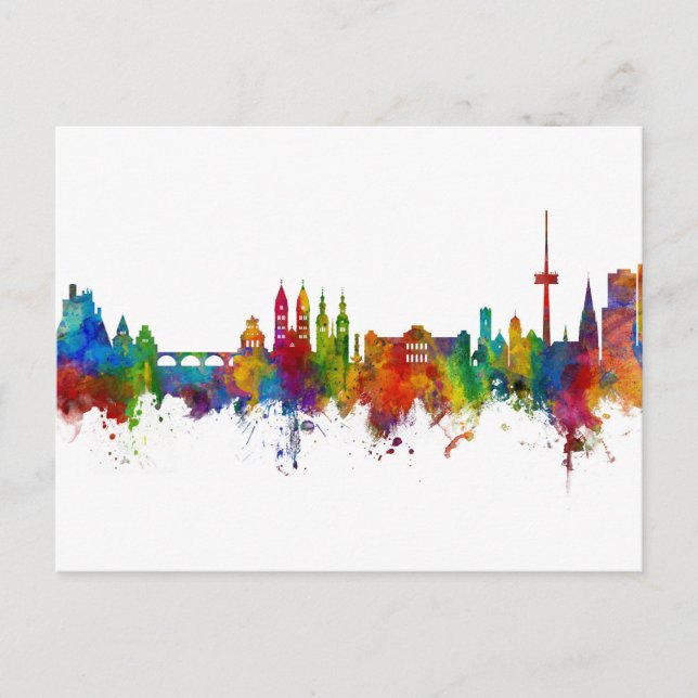 Carte Postale Koblenz Allemagne Skyline (Devant)