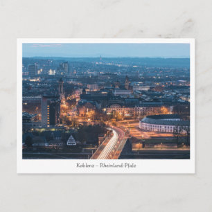 Carte Postale Koblenz la nuit